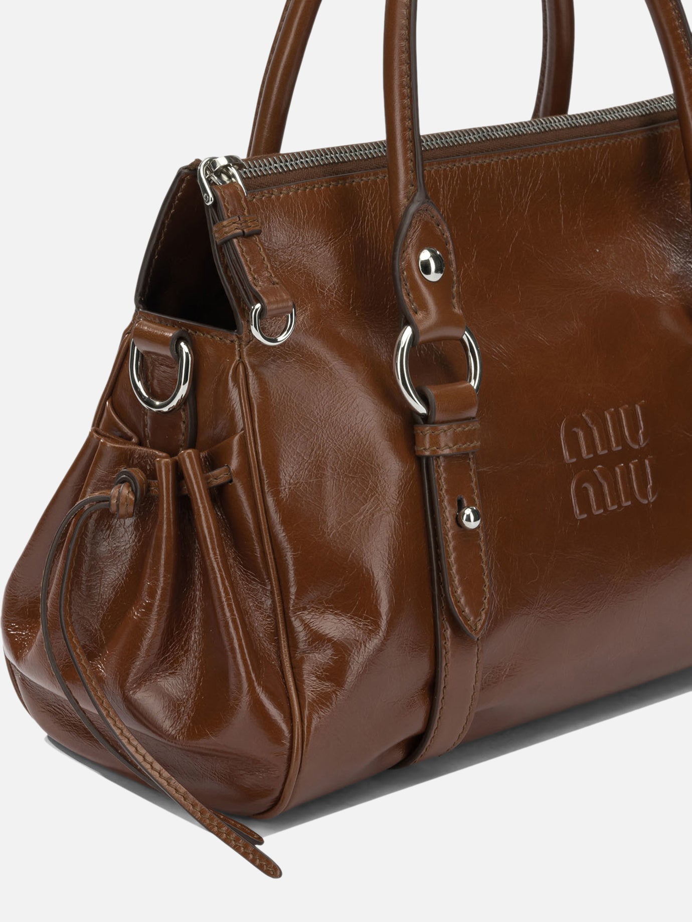 Small bags 100% calf leather - Lining: 100% cotton  Brown - Miu Miu Women | PDP | VIETTI Online Store | Zoom-Modal_4
