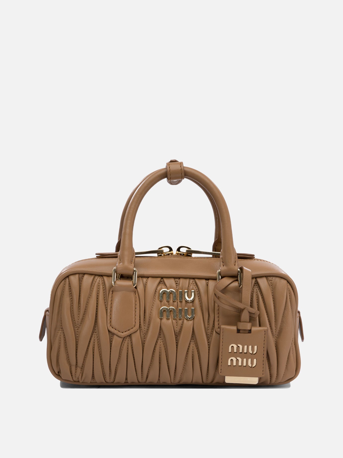 Small bags 100% lamb leather  Brown - Miu Miu Women | PDP | VIETTI Online Store | Zoom-Modal
