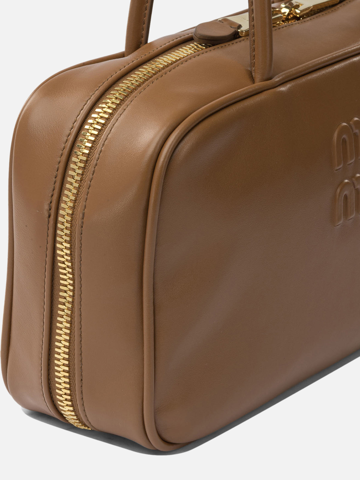 Miu Miu "Beau" Medium Handbag Brown

