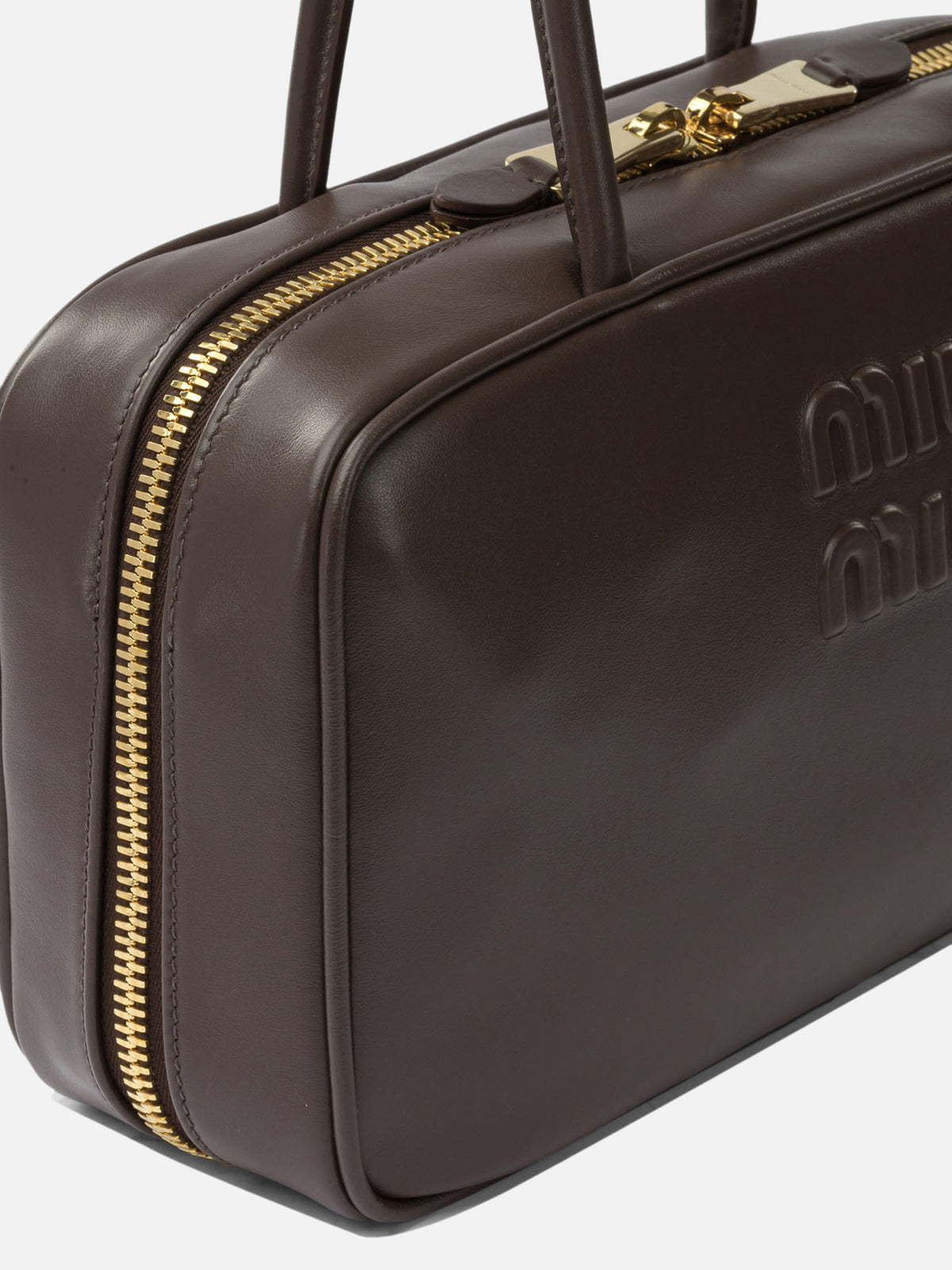 Miu Miu "Beau" Medium Handbag Brown

