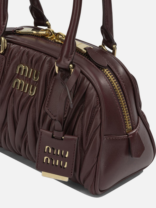 Miu Miu "Arcadie" Small handbag Bordeaux

