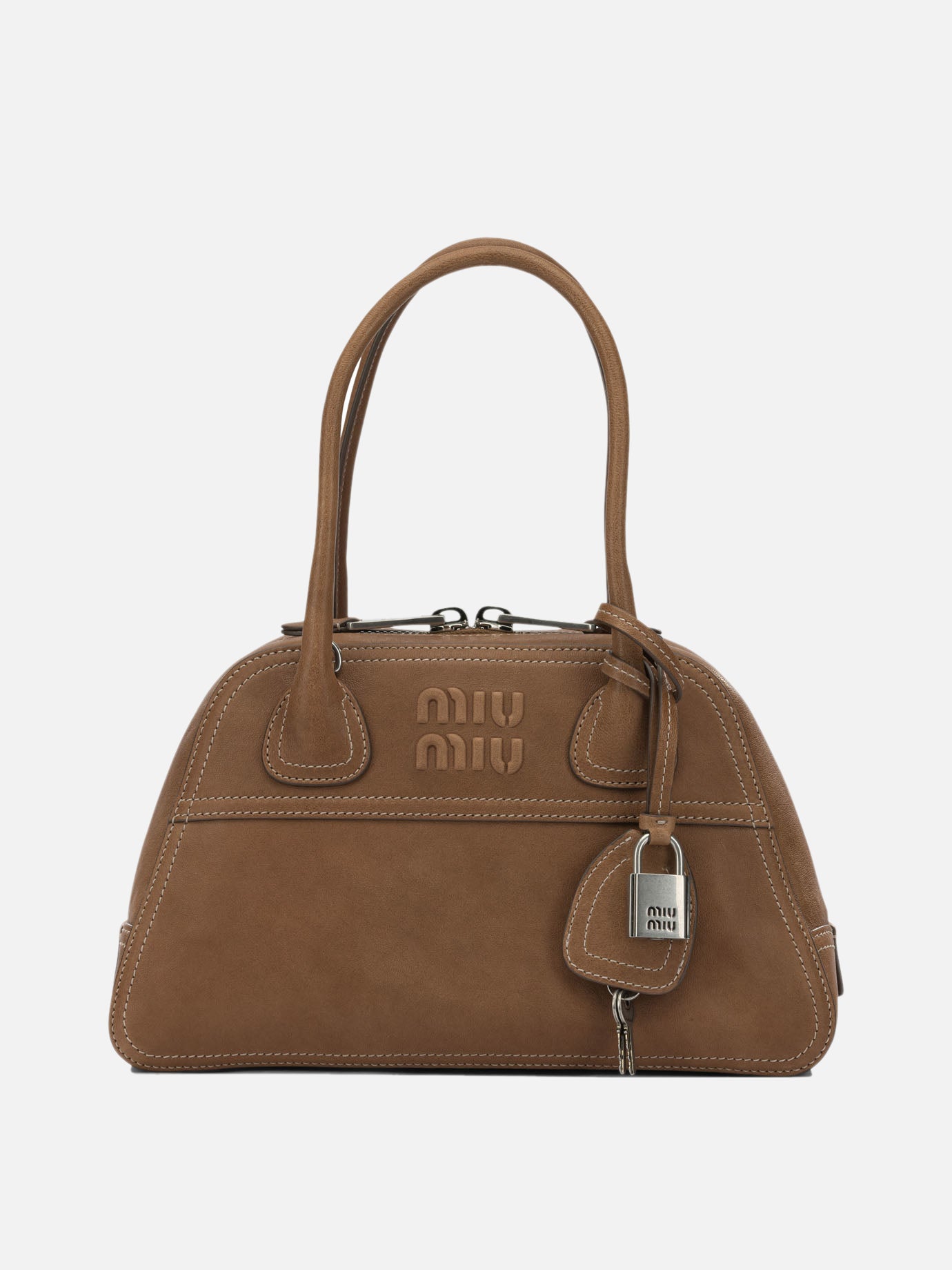 Borse piccole 100% lamb leather  Marrone - Miu Miu Donna | PDP | VIETTI Online Store | Zoom-Modal
