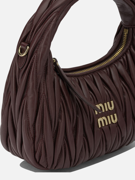Miu Miu "Wander" Small handbag Bordeaux

