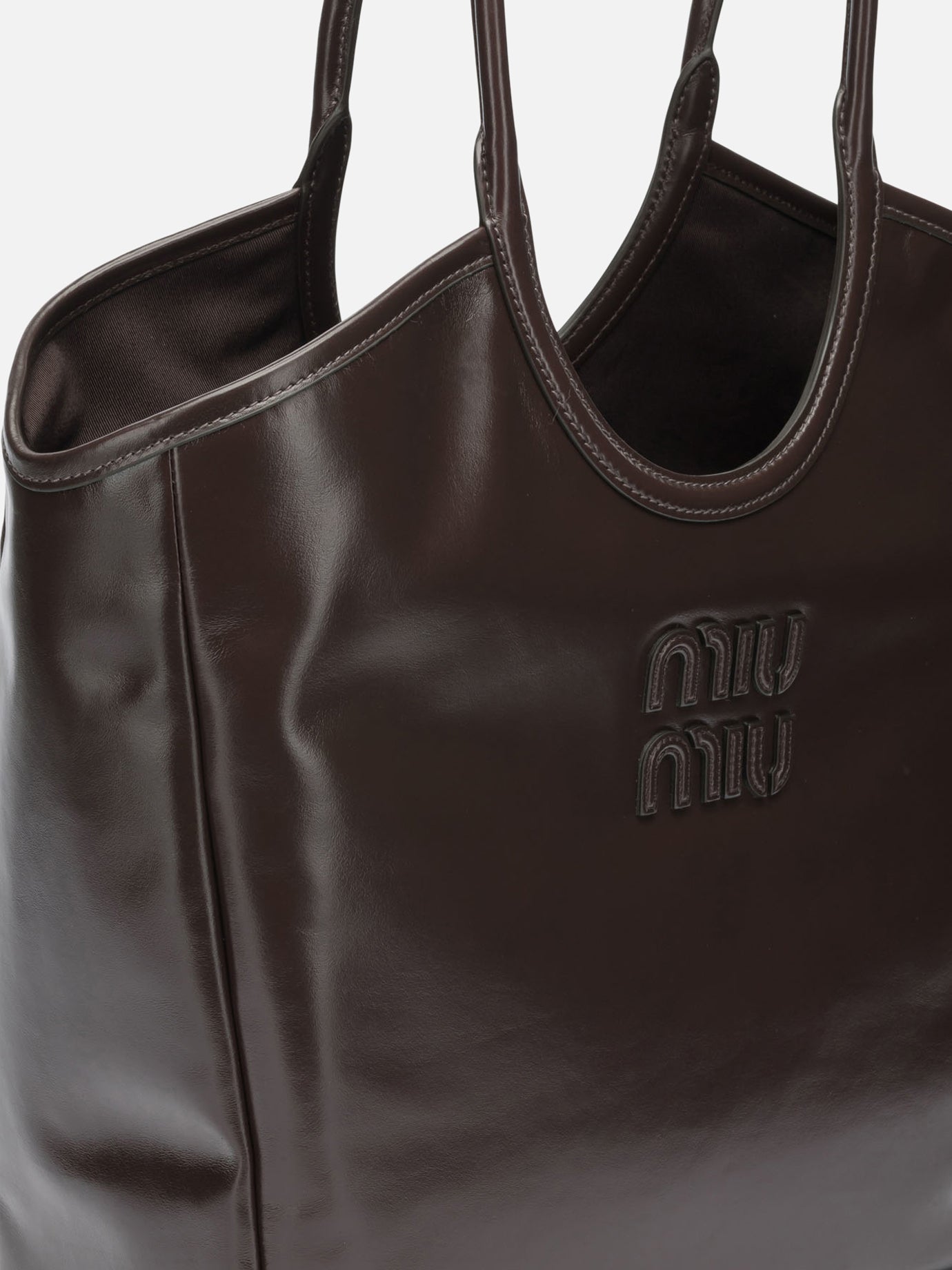 Medium bags 100% calf leather  Brown - Miu Miu Women | PDP | VIETTI Online Store | thumbnail_4