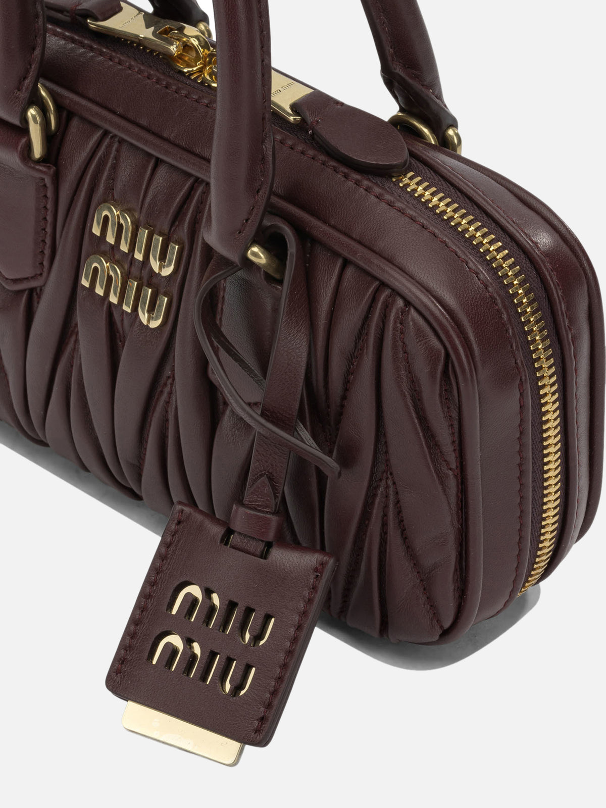 Miu Miu "Arcadie" Mini Handbag Bordeaux

