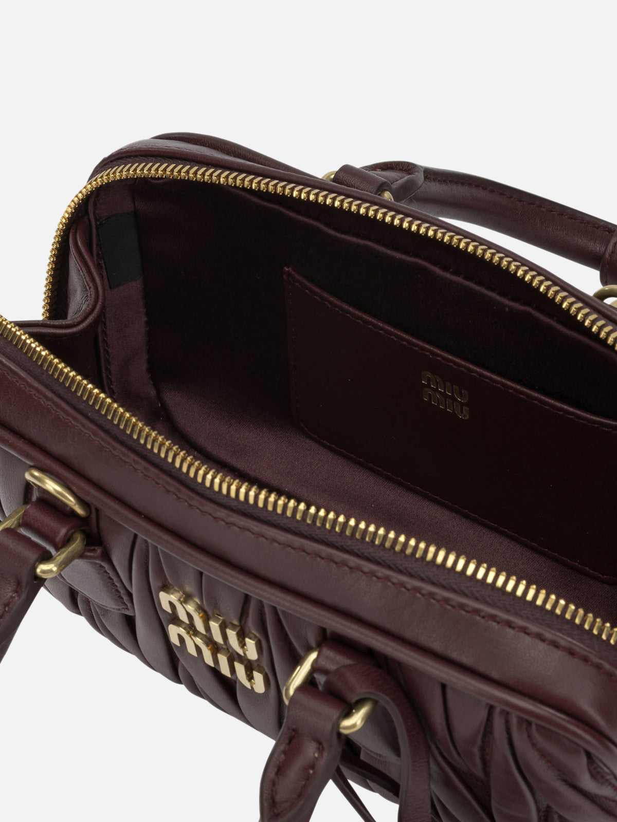 Miu Miu "Arcadie" Mini Handbag Bordeaux

