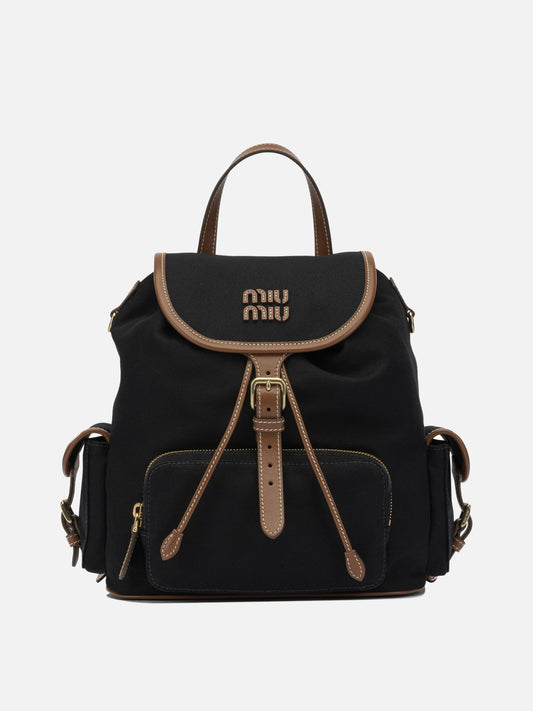 Casual backpacks 5BZ042  Black - Miu Miu Women | PLP | VIETTI Online Store 

