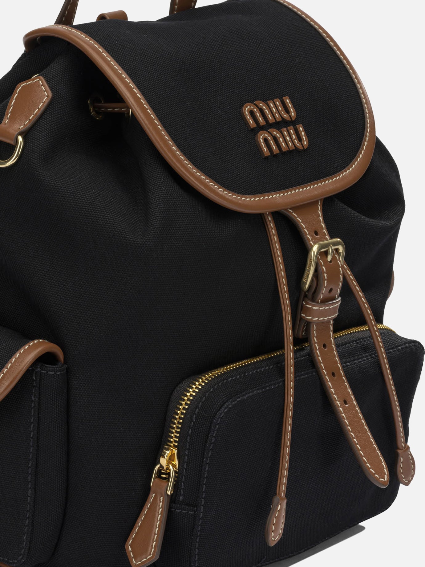 Casual backpacks 5BZ042  Black - Miu Miu Women | PDP | VIETTI Online Store | Zoom-Modal_4
