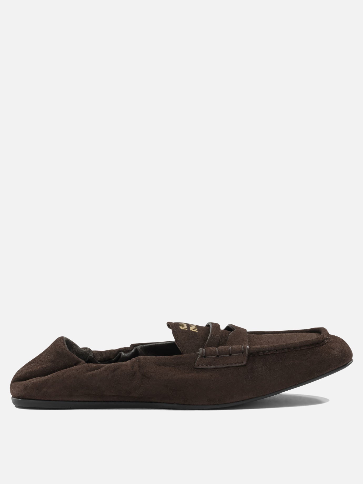 Loafers 100% lamb leather - 100% rubber  Brown - Miu Miu Women | PDP | VIETTI Online Store | thumbnail