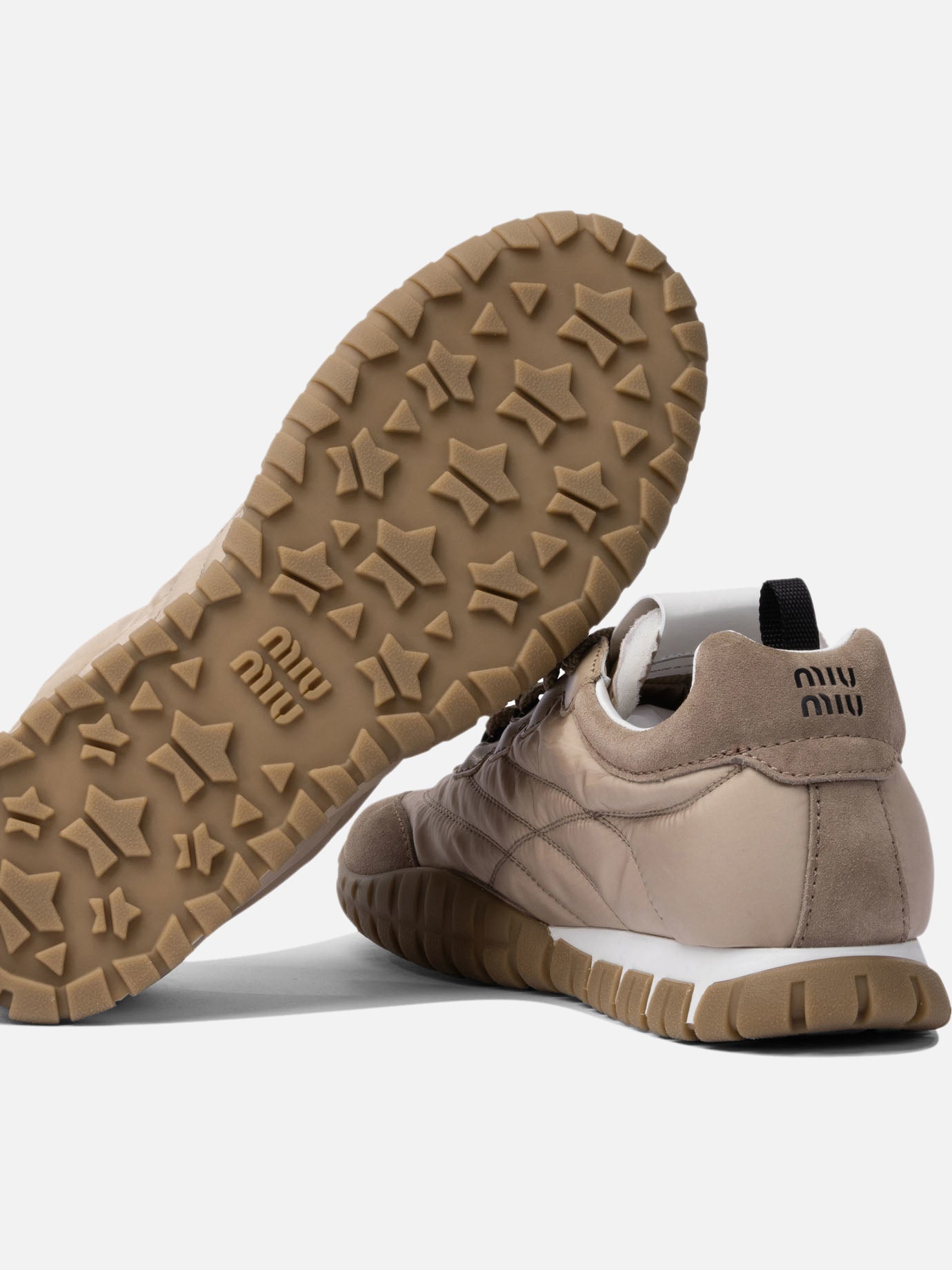 Low top sneakers 100% recycled polyamide - 100% rubber  Pink - Miu Miu Women | PDP | VIETTI Online Store | Zoom-Modal_5

