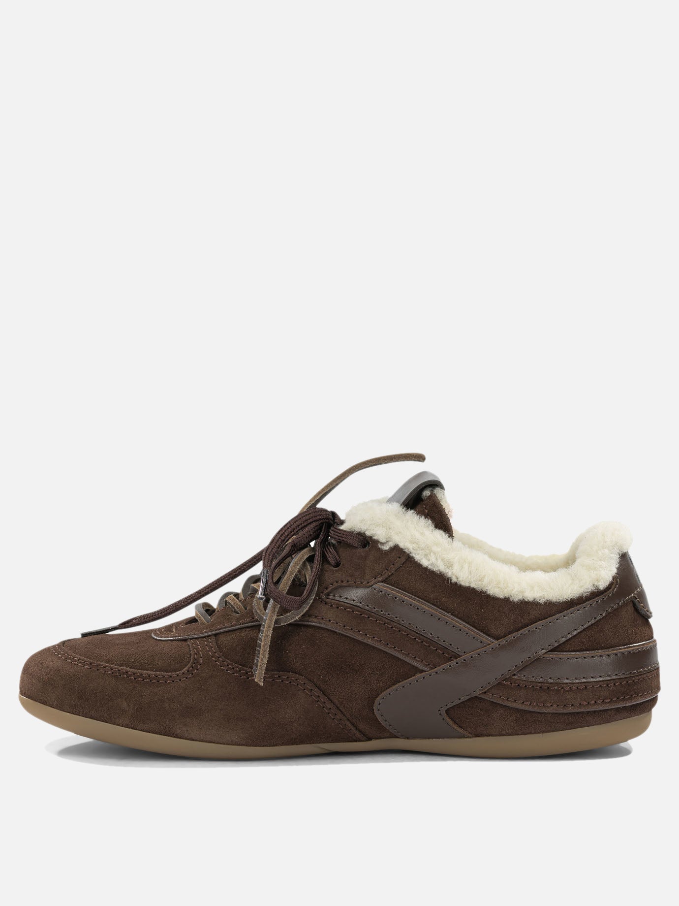 Sneaker basse 100% calf leather - 100% ovis aries  Marrone - Miu Miu Donna | PDP | VIETTI Online Store | thumbnail_3