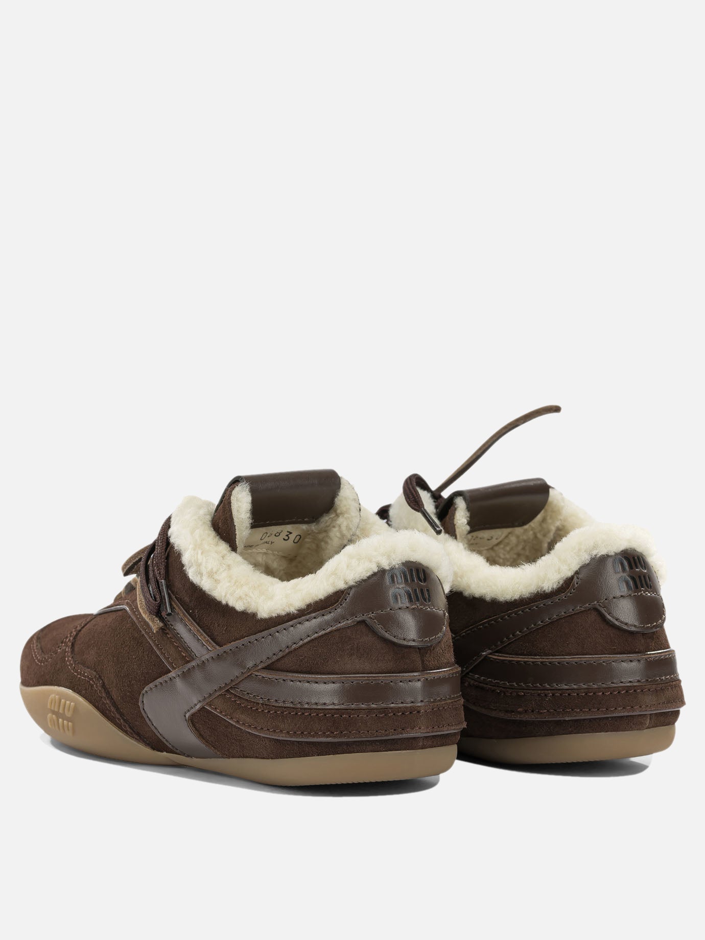 Sneaker basse 100% calf leather - 100% ovis aries  Marrone - Miu Miu Donna | PDP | VIETTI Online Store | Zoom-Modal_4
