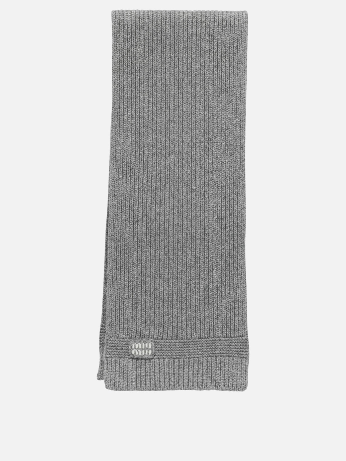 Sciarpe classiche 5FS048  Grigio - Miu Miu Donna | PDP | VIETTI Online Store | thumbnail