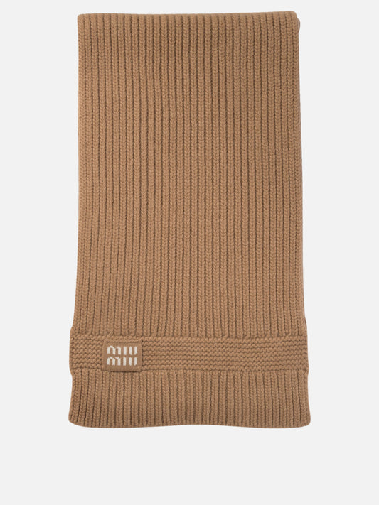 Classic scarves 5FS048  Brown - Miu Miu Women | PDP | VIETTI Online Store 
