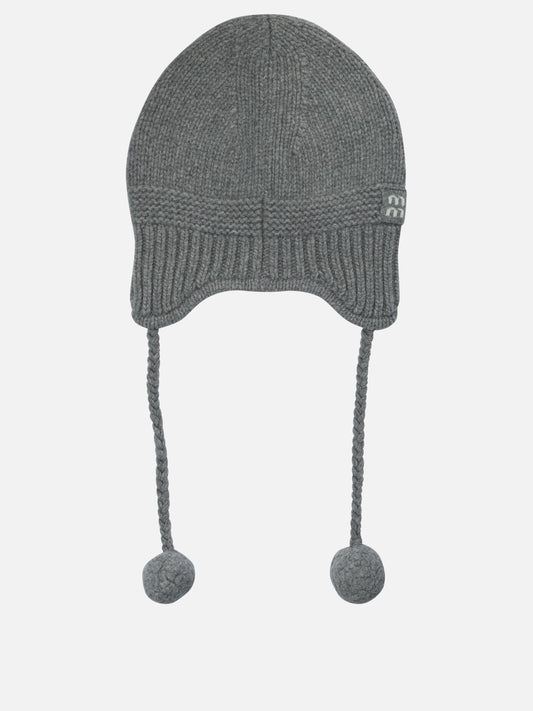 Miu Miu Virgin wool and cashmere beanie Grey

