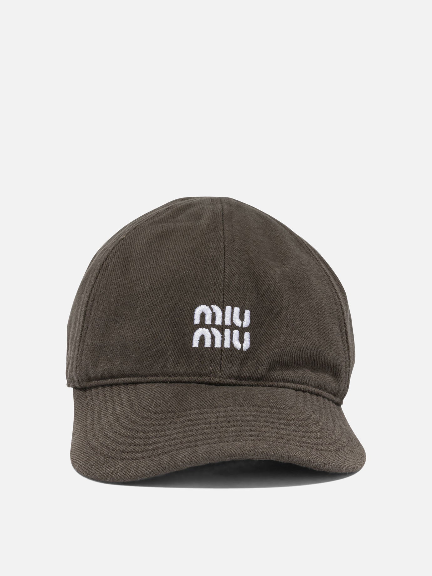 Cappelli da baseball Logo  Marrone - Miu Miu Donna | PDP | VIETTI Online Store | Zoom-Modal
