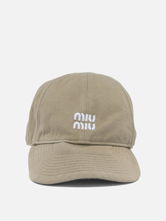 Cappelli da baseball Logo  Beige - Miu Miu Donna | PDP | VIETTI Online Store 
