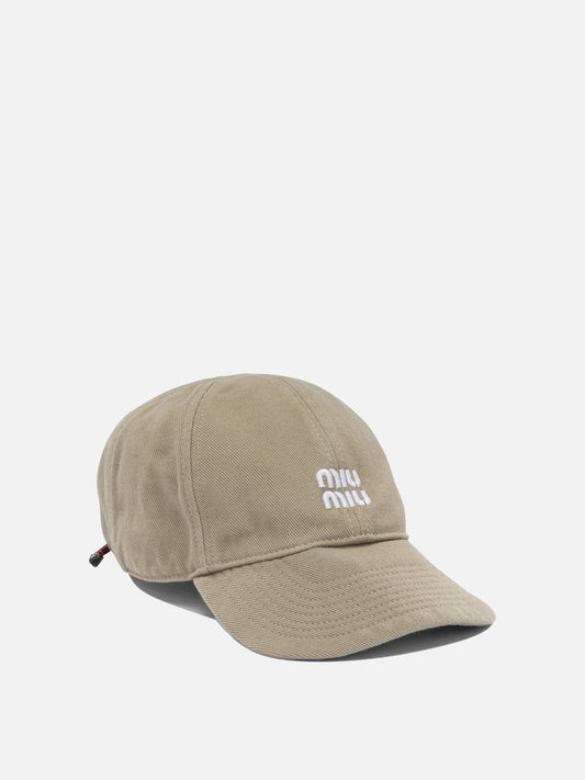 Cappelli da baseball Logo  Beige - Miu Miu Donna | PDP | VIETTI Online Store | 2
