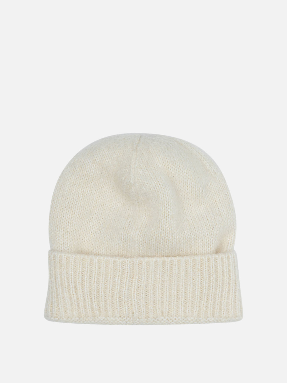 Miu Miu Mohair beanie with logo White - VIETTI