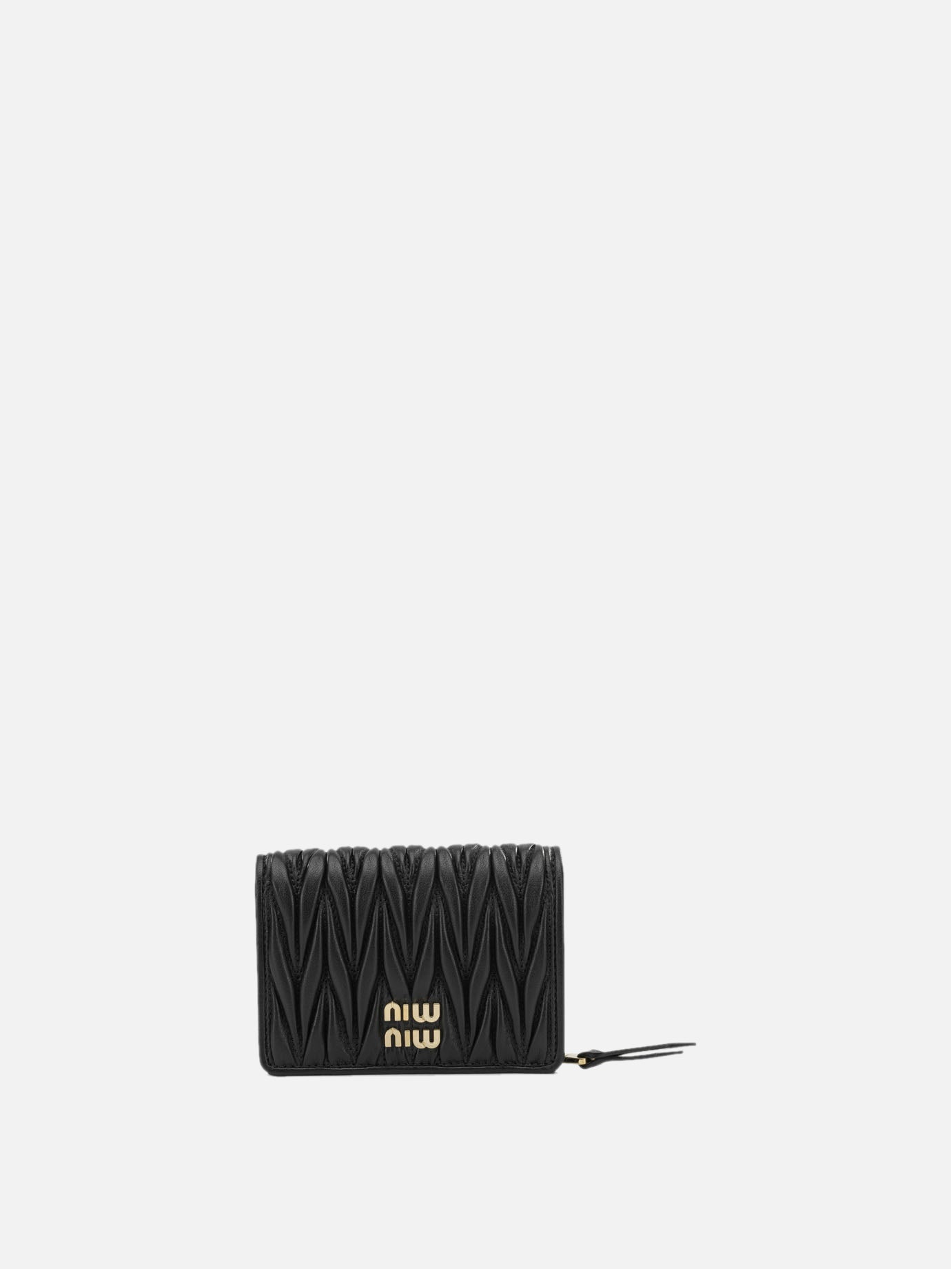 Portafogli 100% lamb leather  Nero - Miu Miu Donna | PDP | VIETTI Online Store | thumbnail