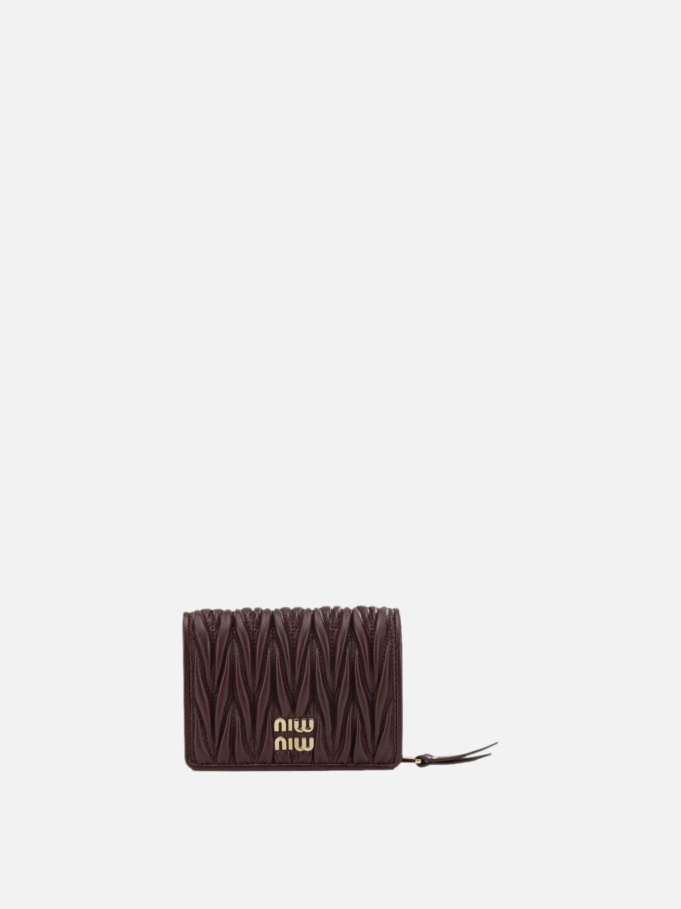 Portafogli 100% lamb leather  Bordeaux - Miu Miu Donna | PDP | VIETTI Online Store | Zoom-Modal
