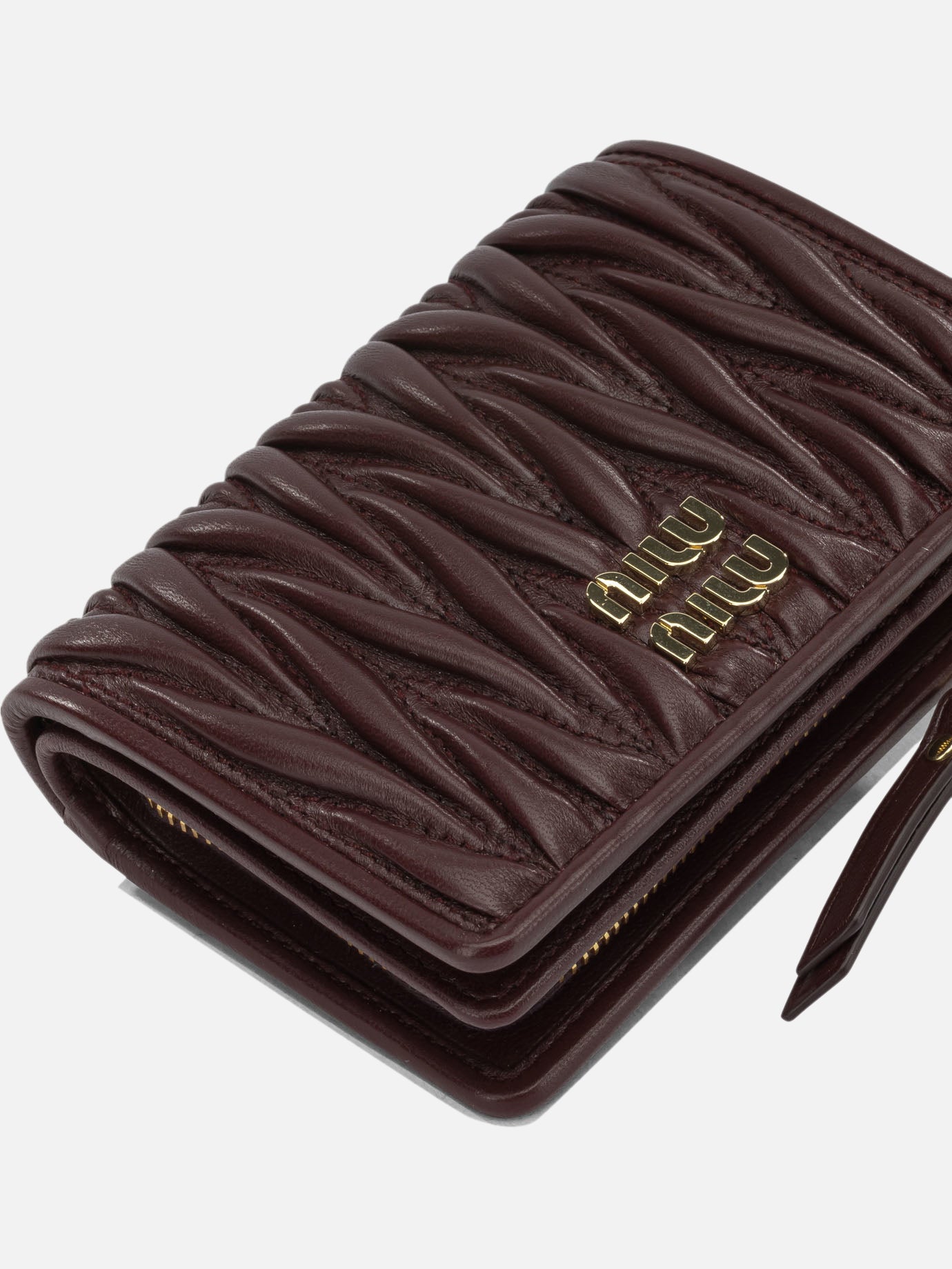 Portafogli 100% lamb leather  Bordeaux - Miu Miu Donna | PDP | VIETTI Online Store | thumbnail_4