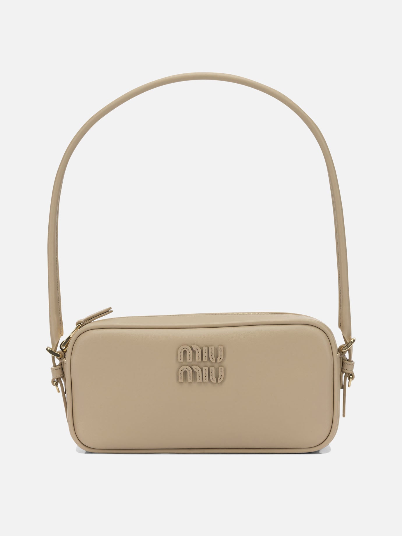 Small bags 100% calf leather - Lining: 100% cotton  Beige - Miu Miu Women | PDP | VIETTI Online Store | thumbnail