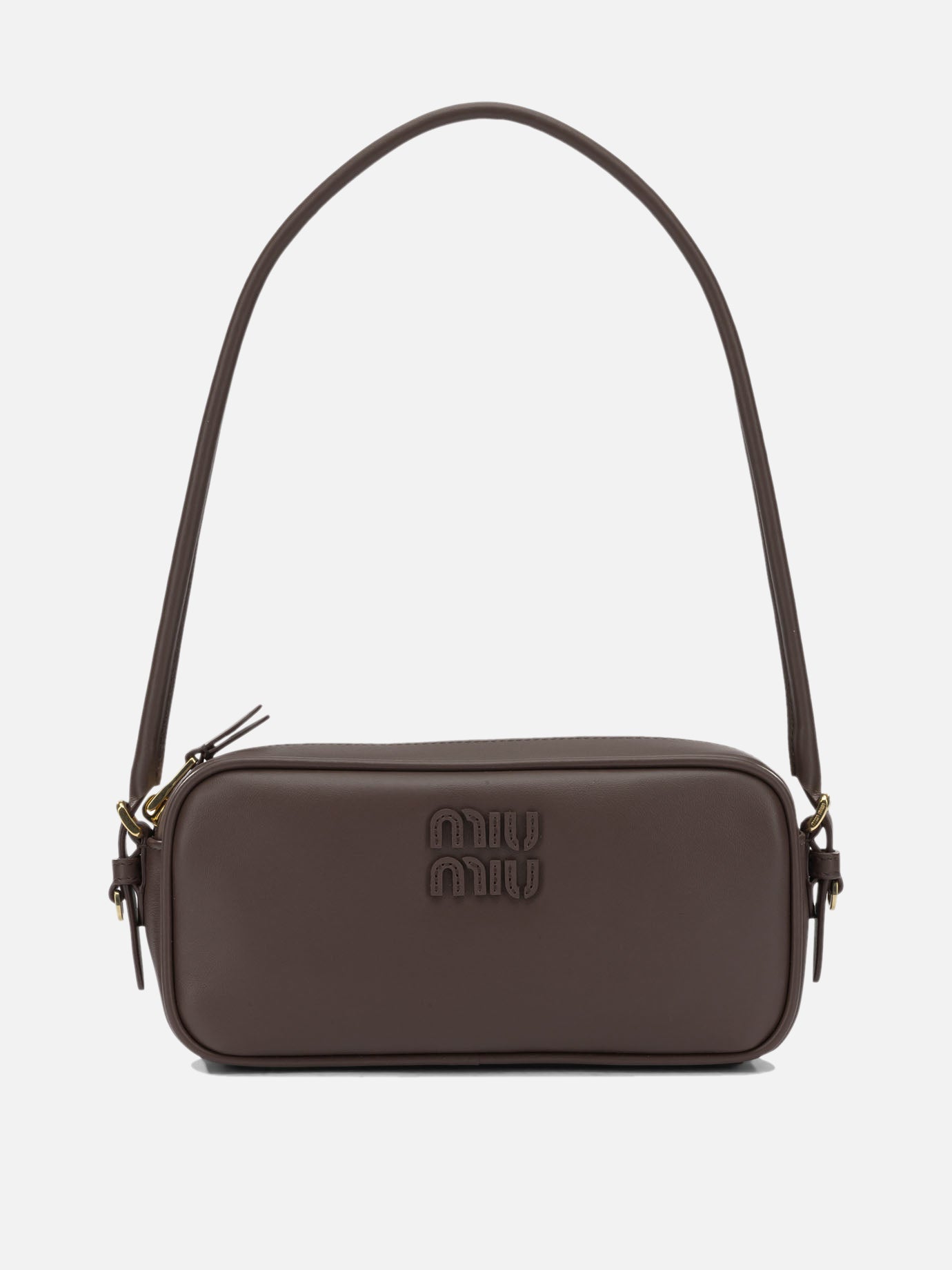 Borse piccole 100% calf leather - Lining: 100% cotton  Marrone - Miu Miu Donna | PDP | VIETTI Online Store | Zoom-Modal
