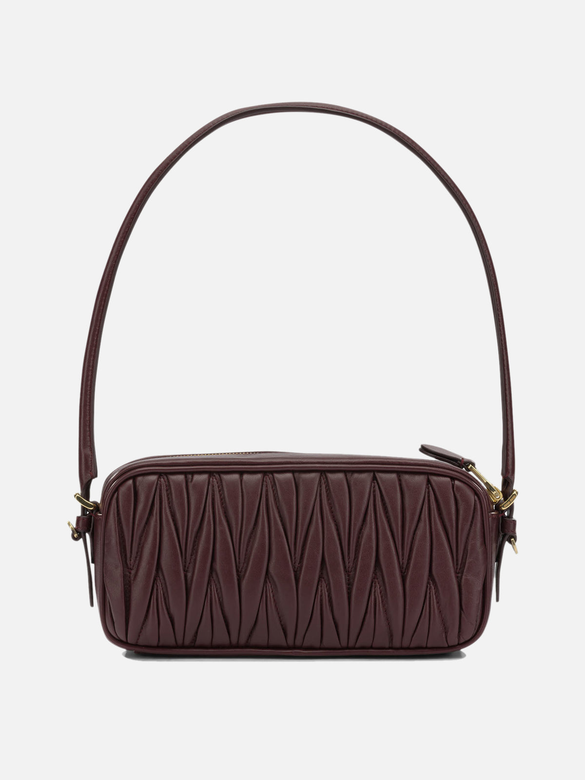 Miu Miu Small Quilted Leather Shoulder Bag Bordeaux - VIETTI