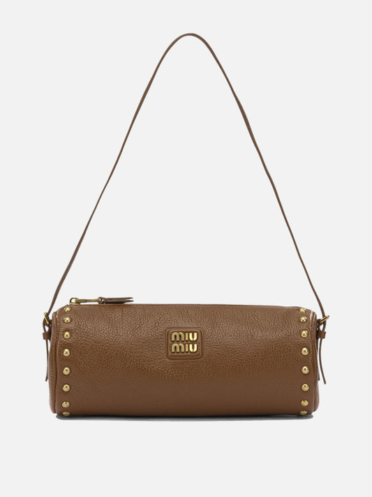 Miu Miu Small leather shoulder bag Brown

