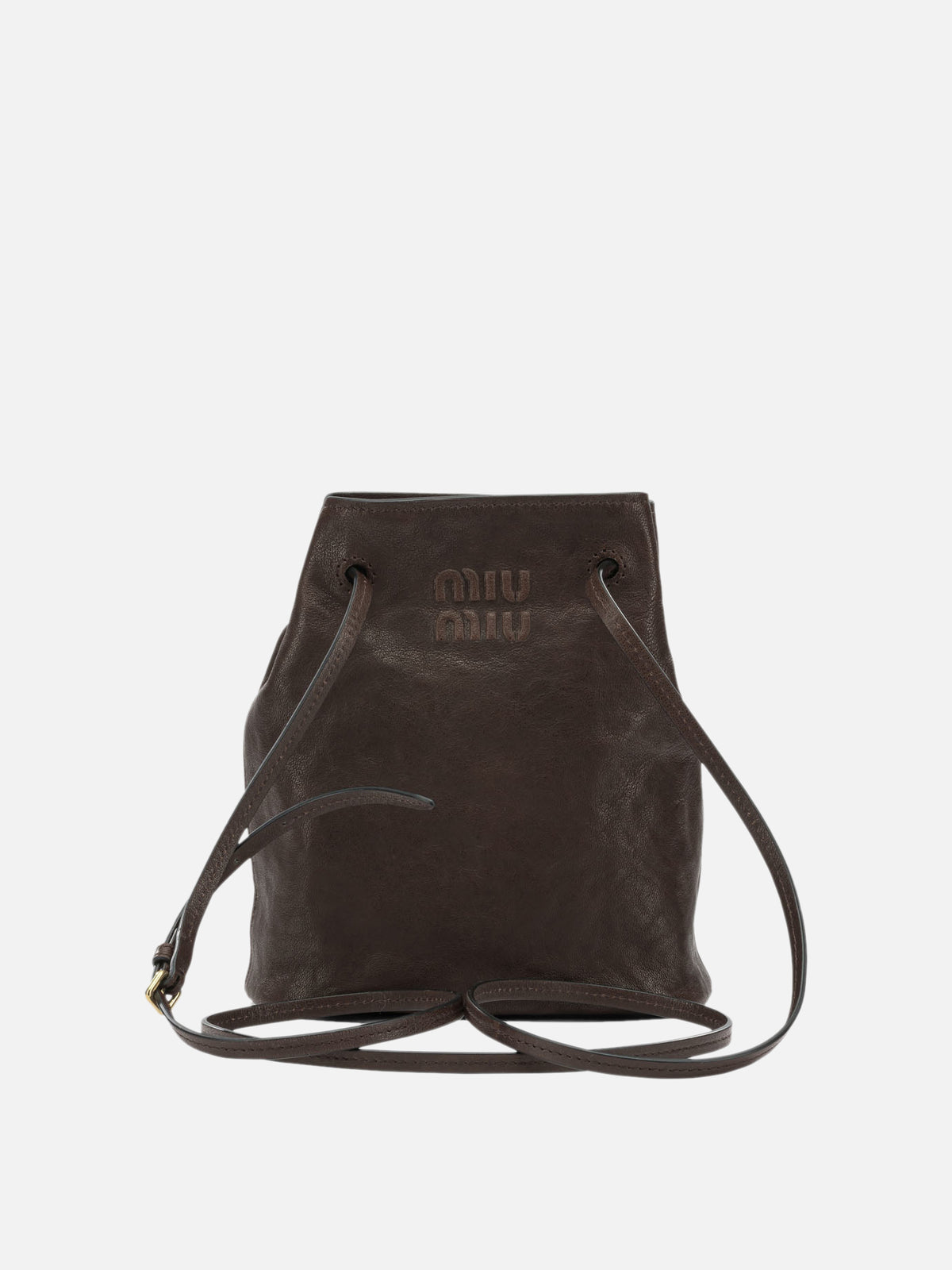 Miu Miu Nappa leather mini shoulder bag Brown - VIETTI