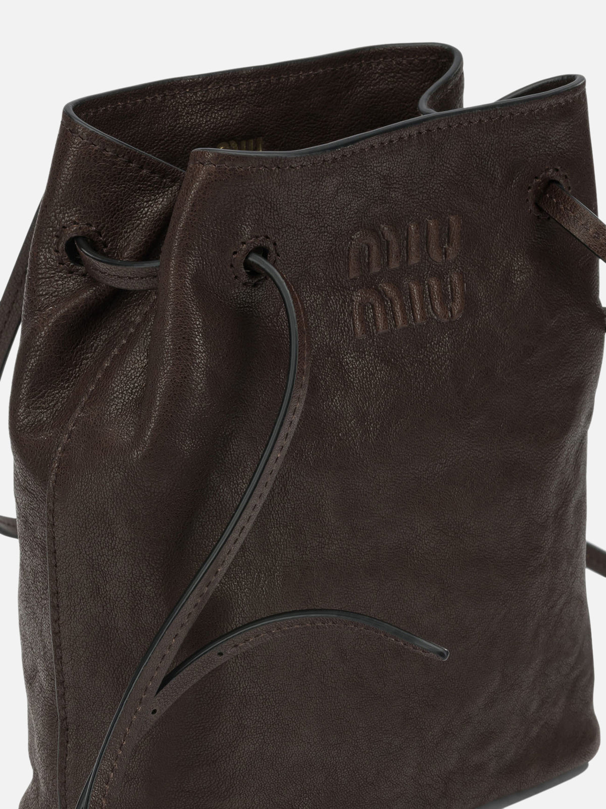 Miu Miu Nappa leather mini shoulder bag Brown - VIETTI