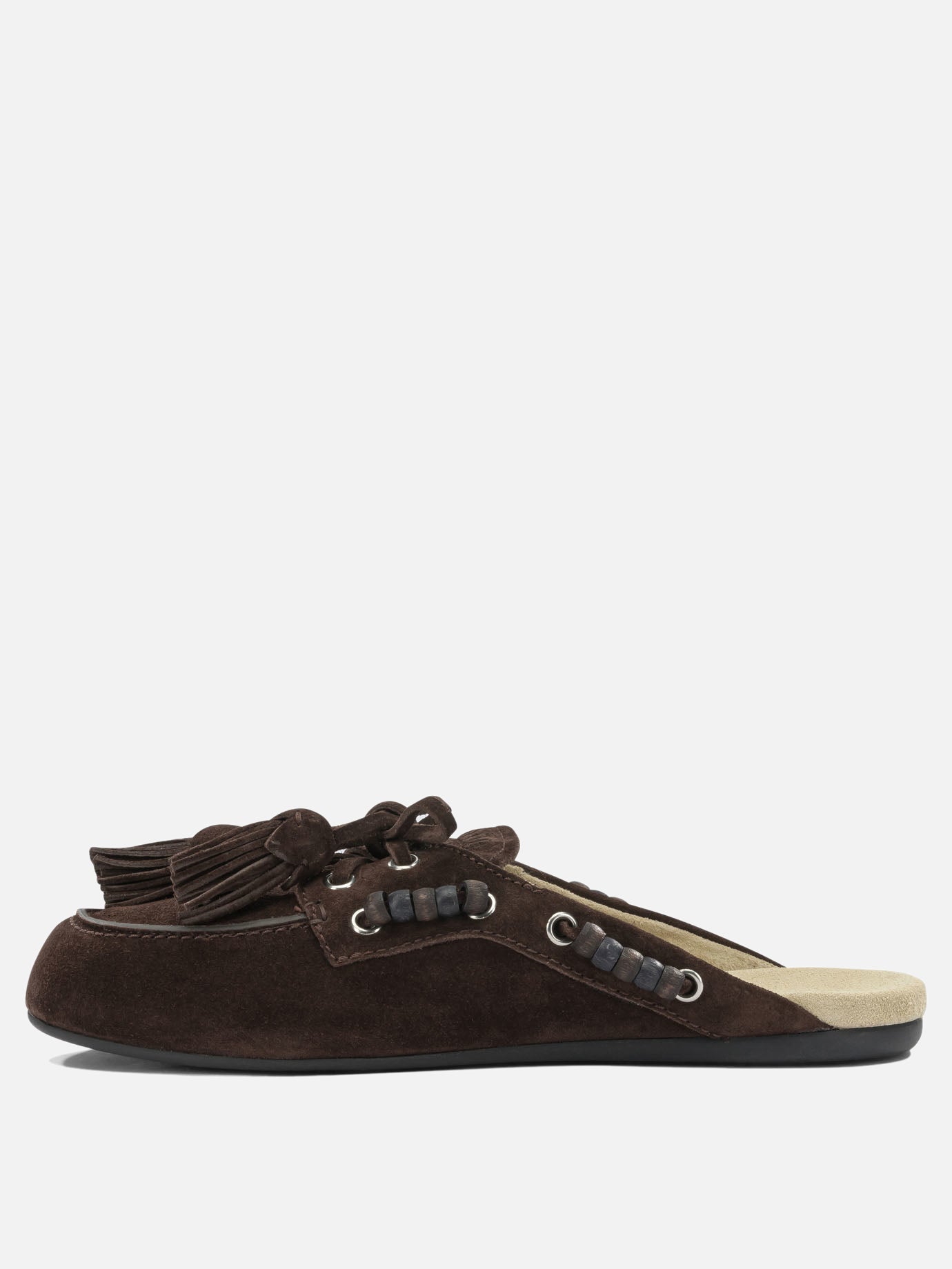 Mocassini stringati 100% calf leather - 100% rubber  Marrone - Miu Miu Donna | PDP | VIETTI Online Store | thumbnail_3