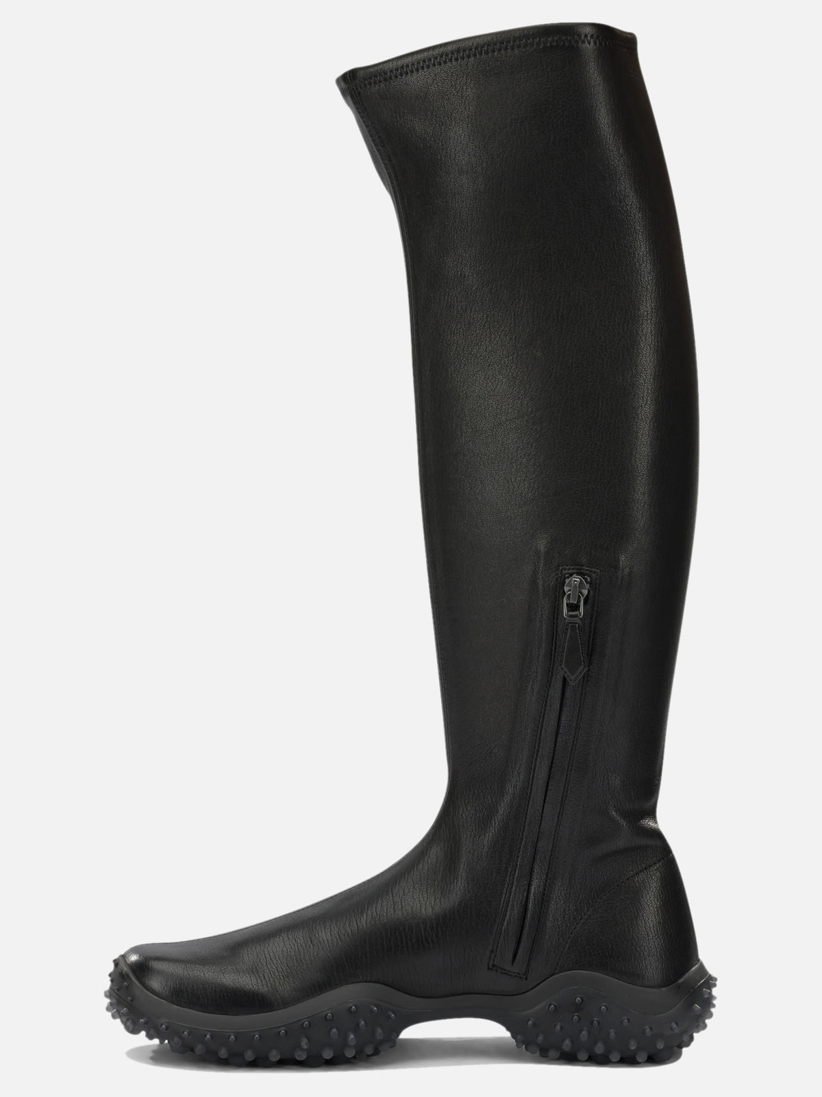 Miu Miu Knee-high stretch leather boots Black - VIETTI