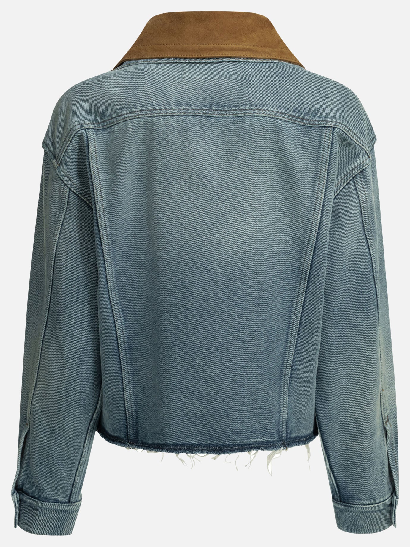 Denim jackets Logo  Light blue - Miu Miu Women | PDP | VIETTI Online Store | Zoom-Modal_2
