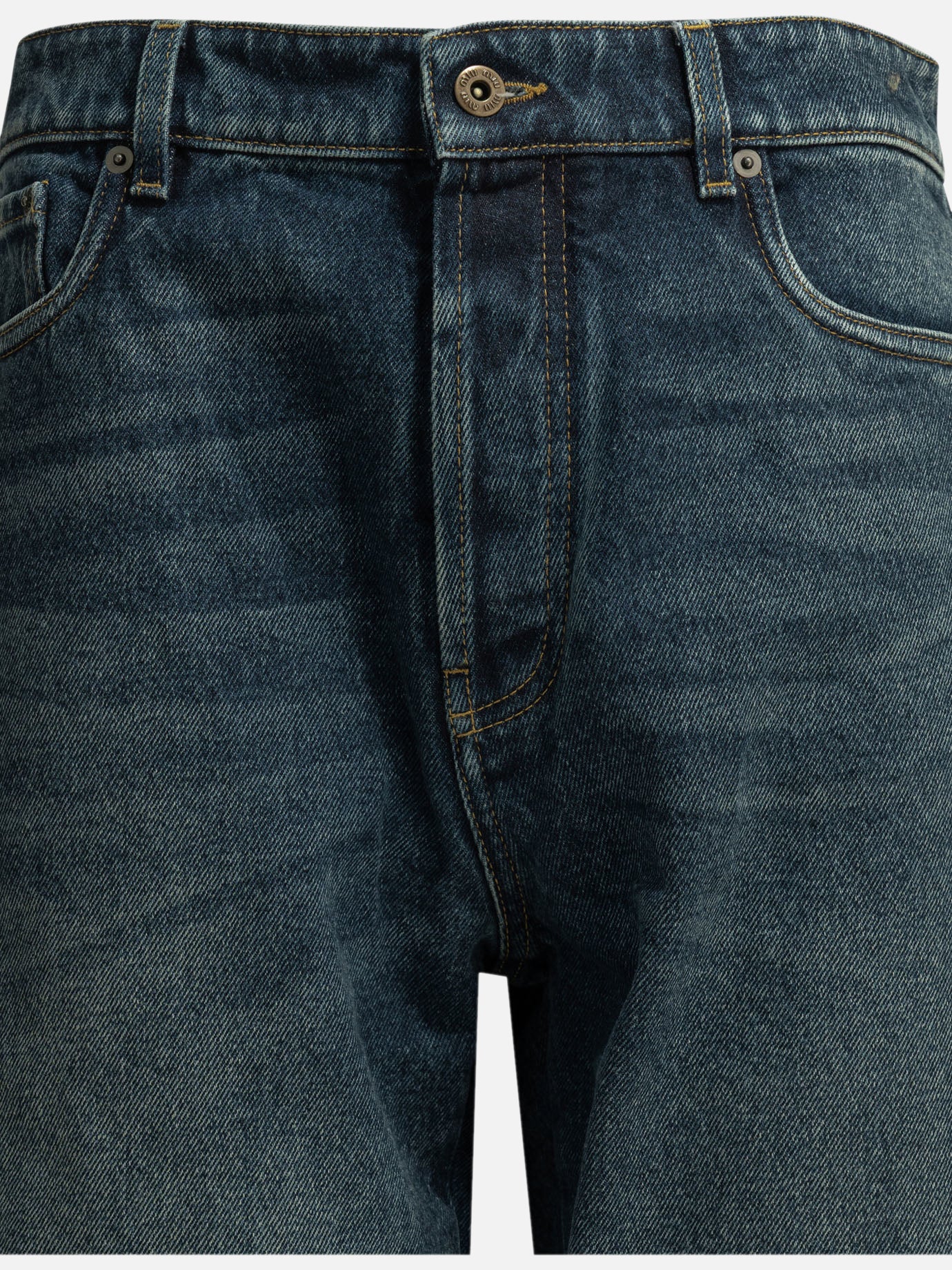 Straight-leg jeans Logo  Blue - Miu Miu Women | PDP | VIETTI Online Store | thumbnail_3