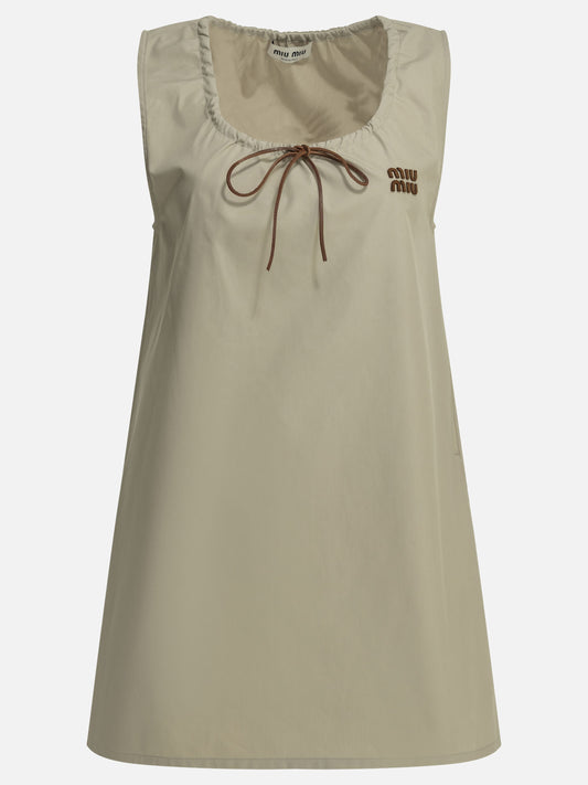 Abiti corti Logo  Beige - Miu Miu Donna | PLP | VIETTI Online Store 
