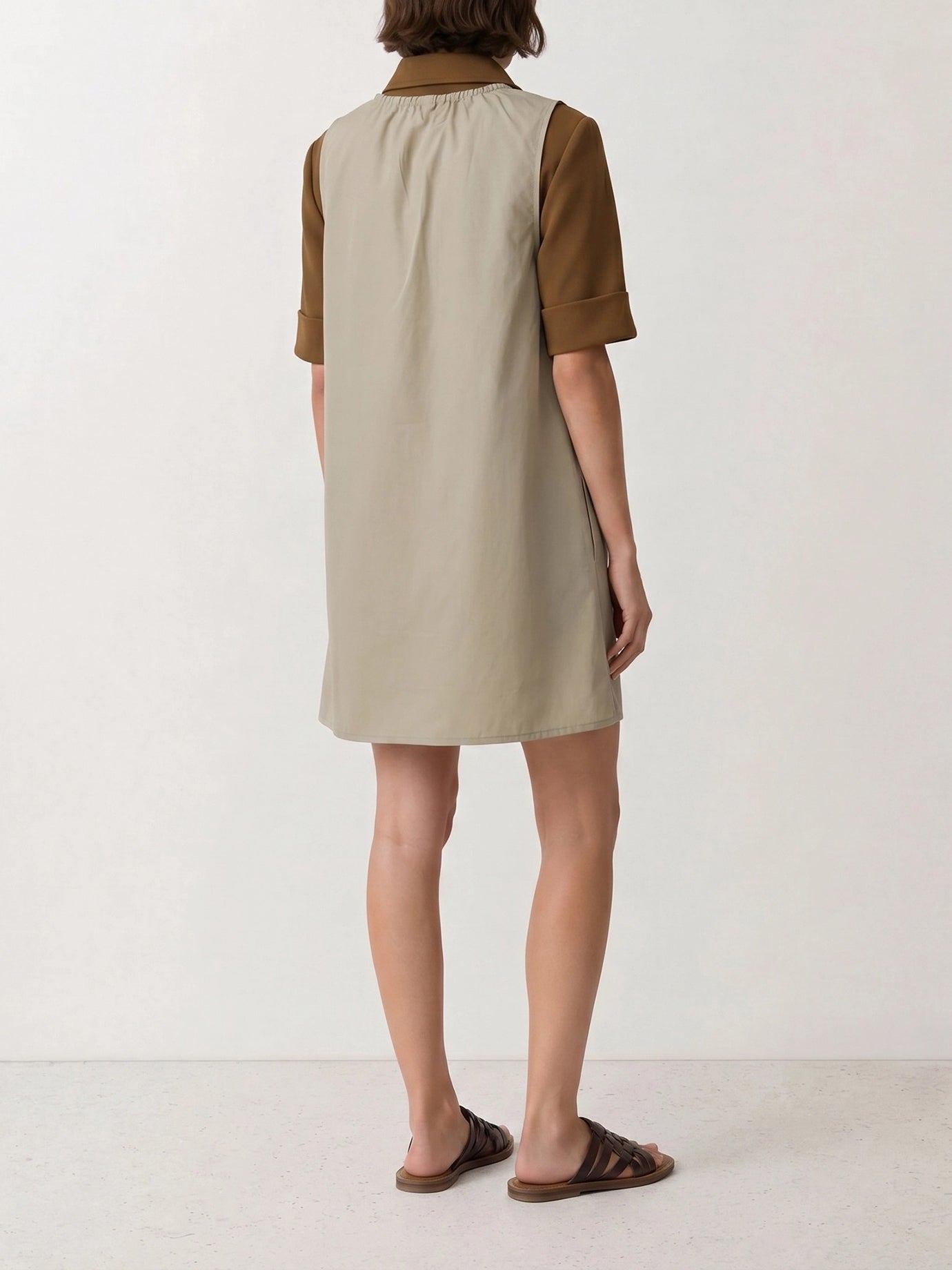 Mini dresses Logo  Beige - Miu Miu Women | PDP | VIETTI Online Store | thumbnail_6
