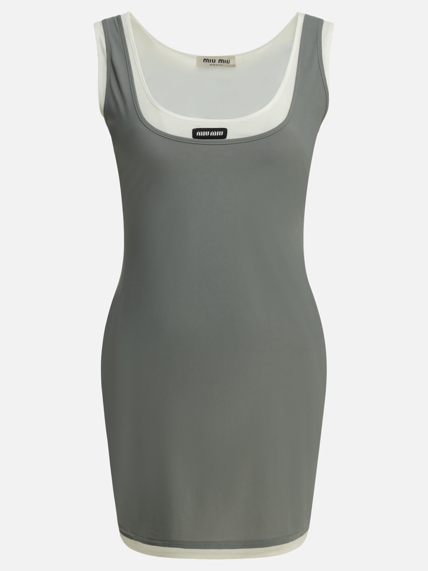 Abiti corti Logo  Grigio - Miu Miu Donna | PDP | VIETTI Online Store | thumbnail