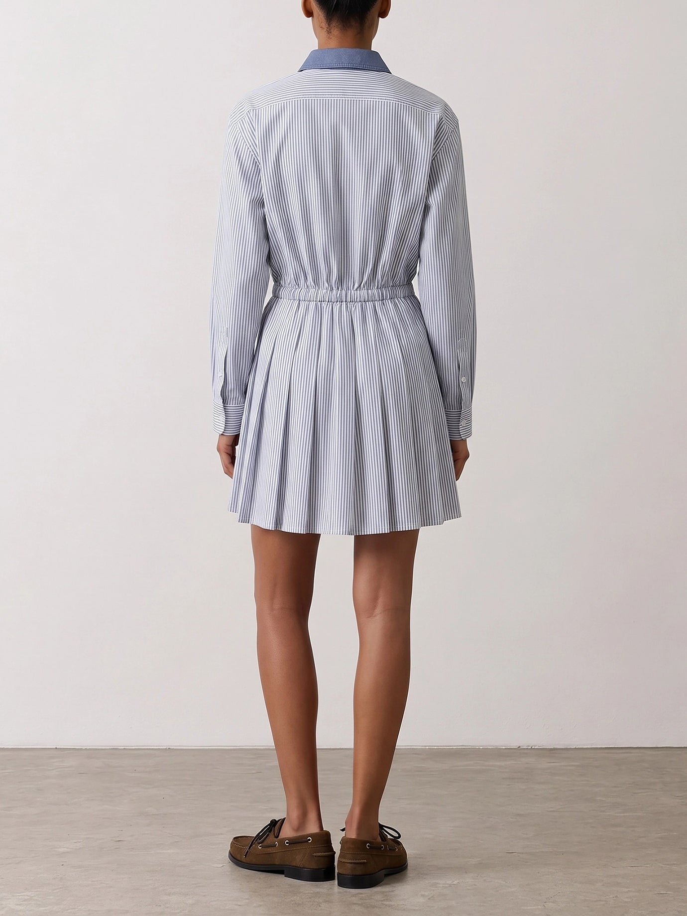 Miu Miu Chemisier dress with logo Blue - Women