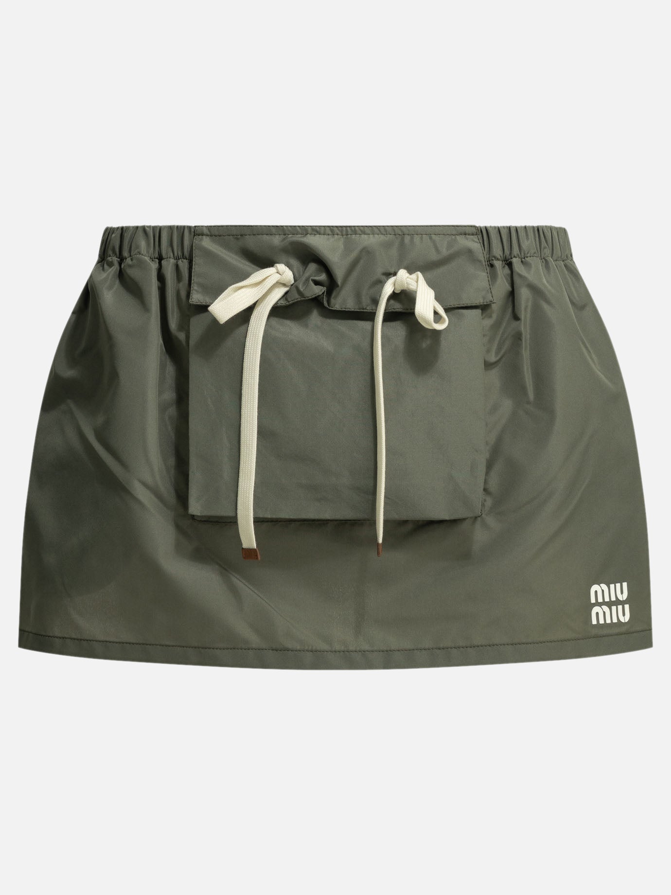 Miniskirts Logo  Green - Miu Miu Women | PDP | VIETTI Online Store | thumbnail