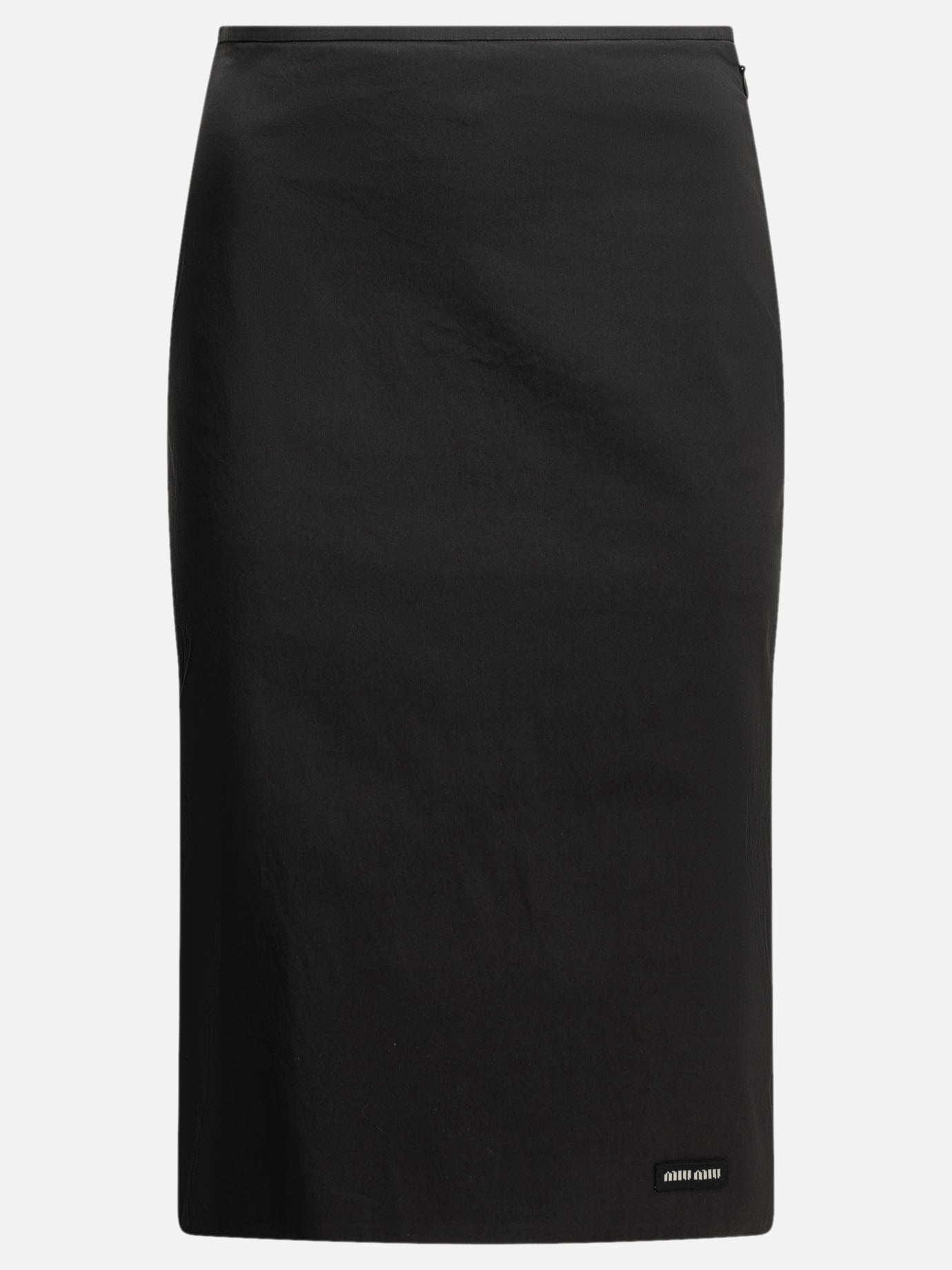 Midi skirts Logo  Black - Miu Miu Women | PDP | VIETTI Online Store | thumbnail