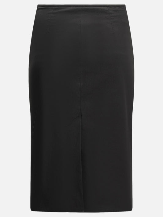 Midi skirts Logo  Black - Miu Miu Women | PDP | VIETTI Online Store | 2
