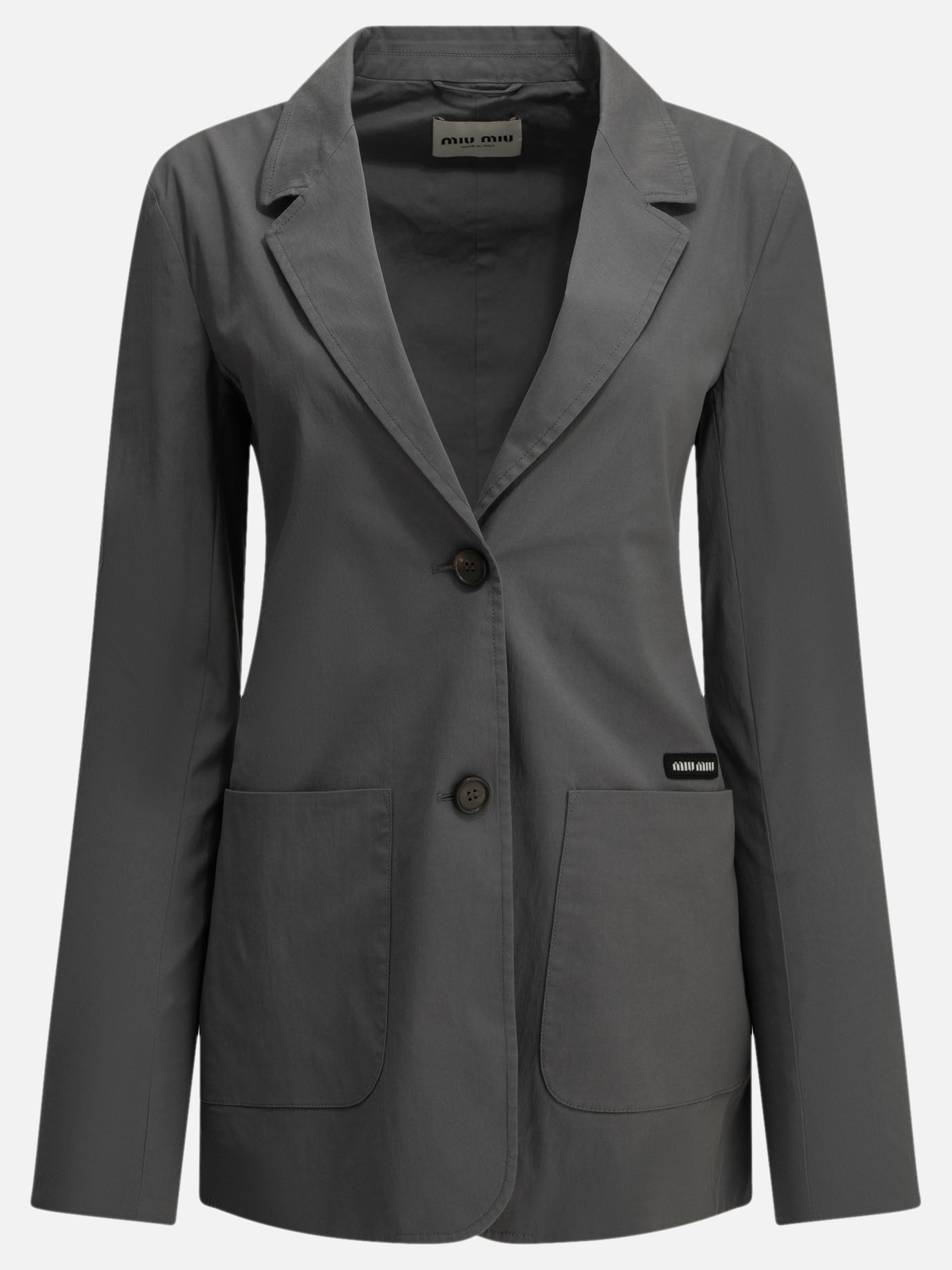 Blazers Logo  Grey - Miu Miu Women | PDP | VIETTI Online Store | Zoom-Modal
