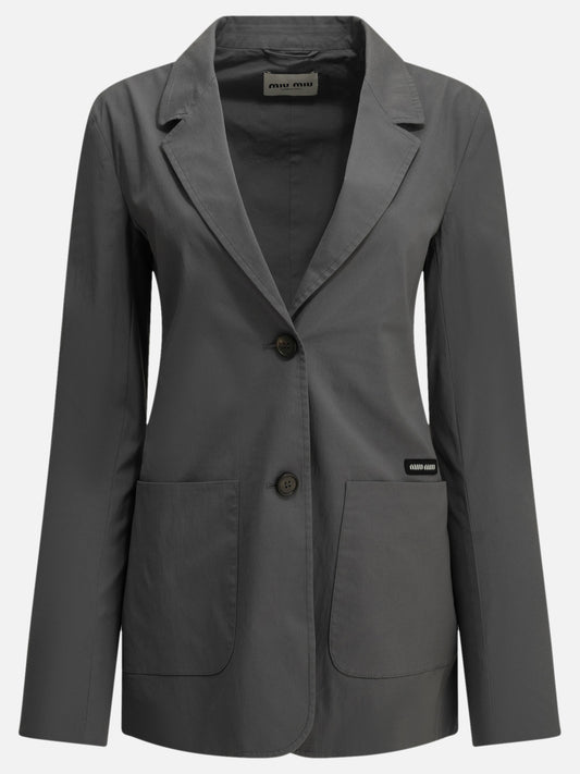 Blazers Logo  Grey - Miu Miu Women | PDP | VIETTI Online Store 
