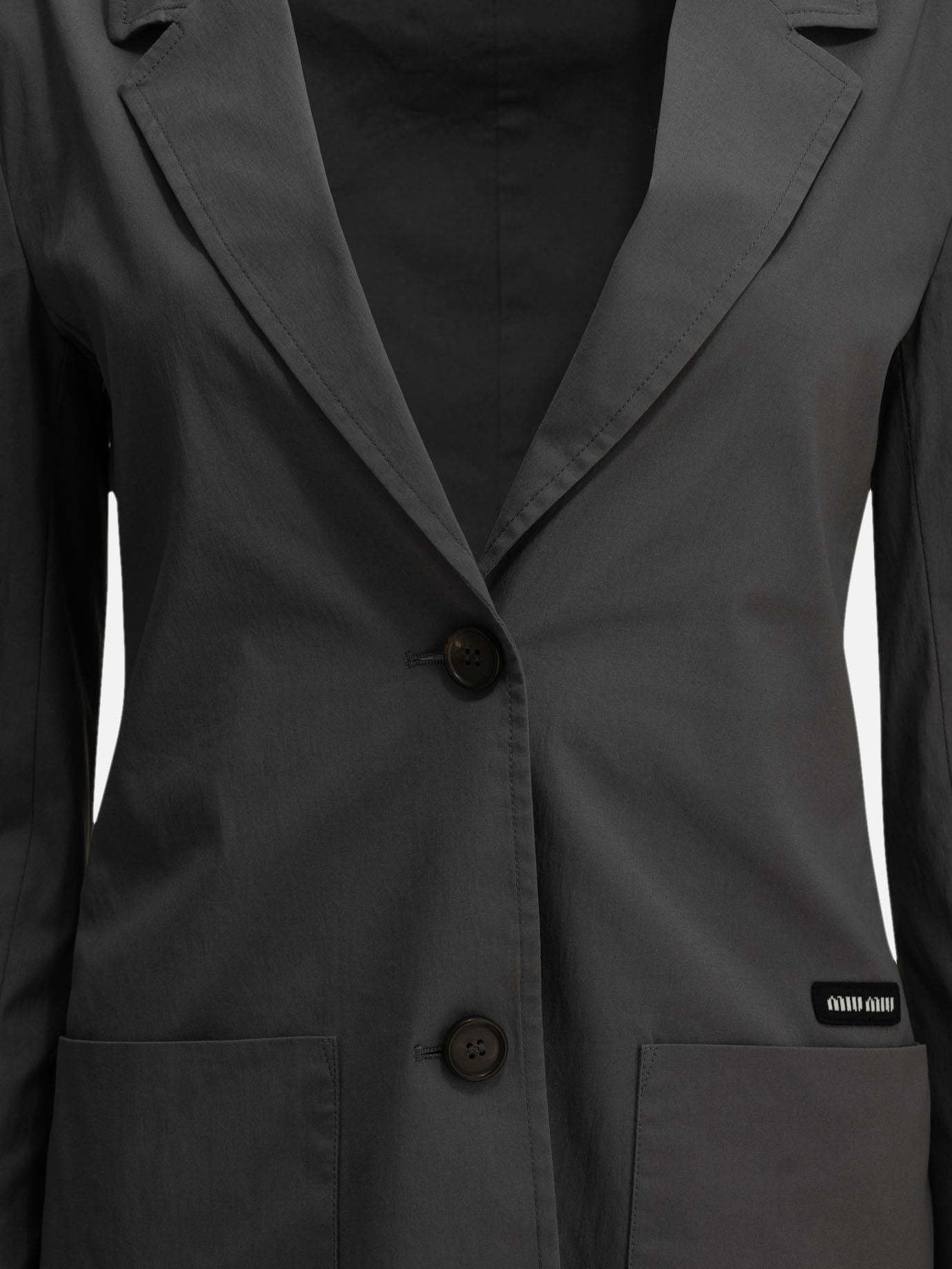 Blazers Logo  Grey - Miu Miu Women | PDP | VIETTI Online Store | Zoom-Modal_3

