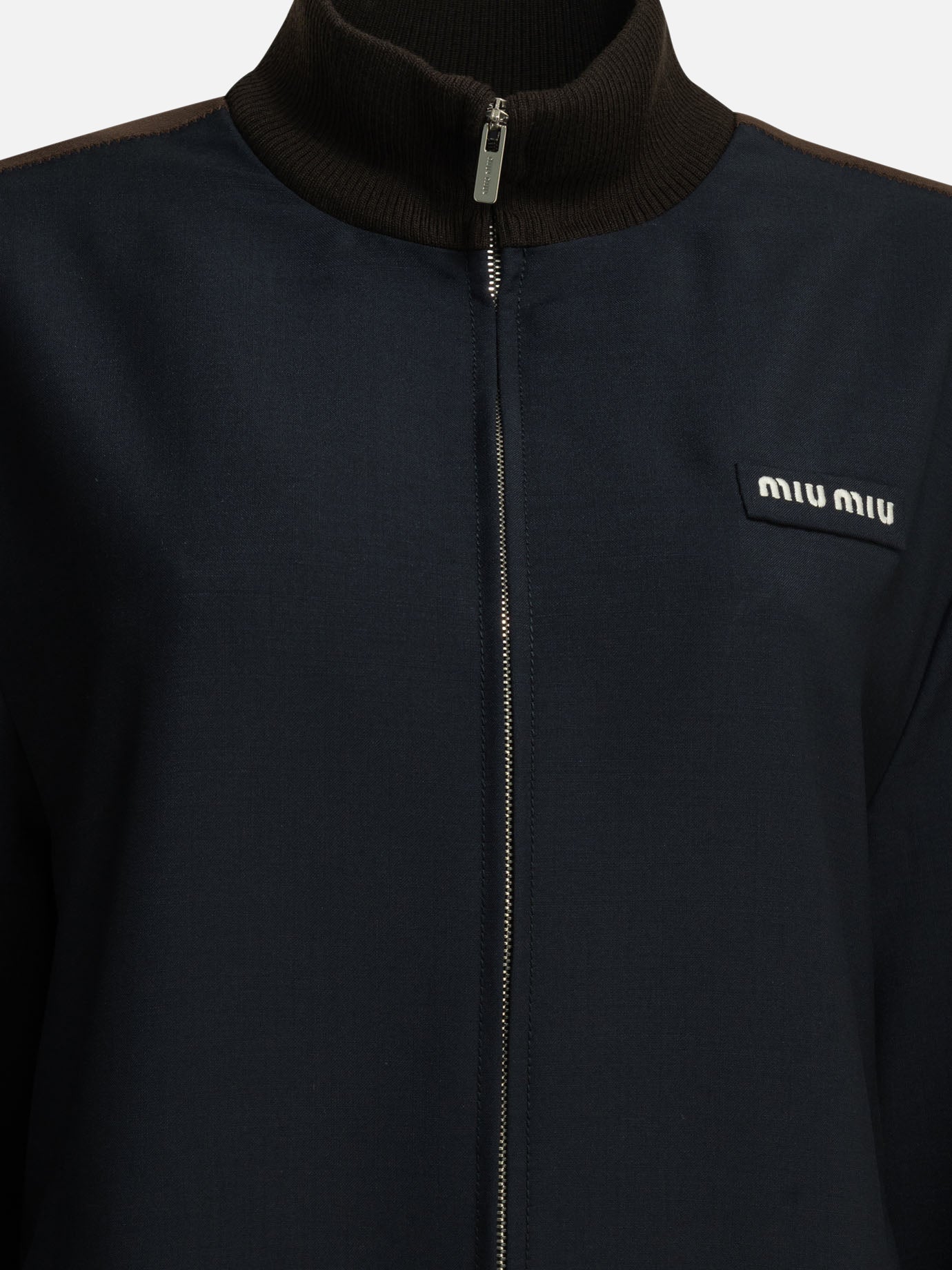 Bomber Logo  Blu - Miu Miu Donna | PDP | VIETTI Online Store | Zoom-Modal_3
