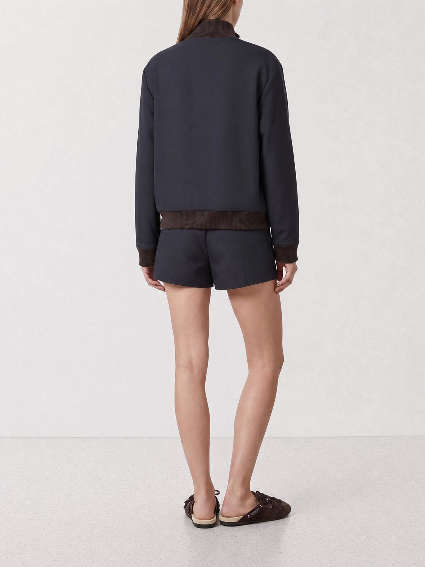 Bomber jackets Logo  Blue - Miu Miu Women | PDP | VIETTI Online Store | thumbnail_3