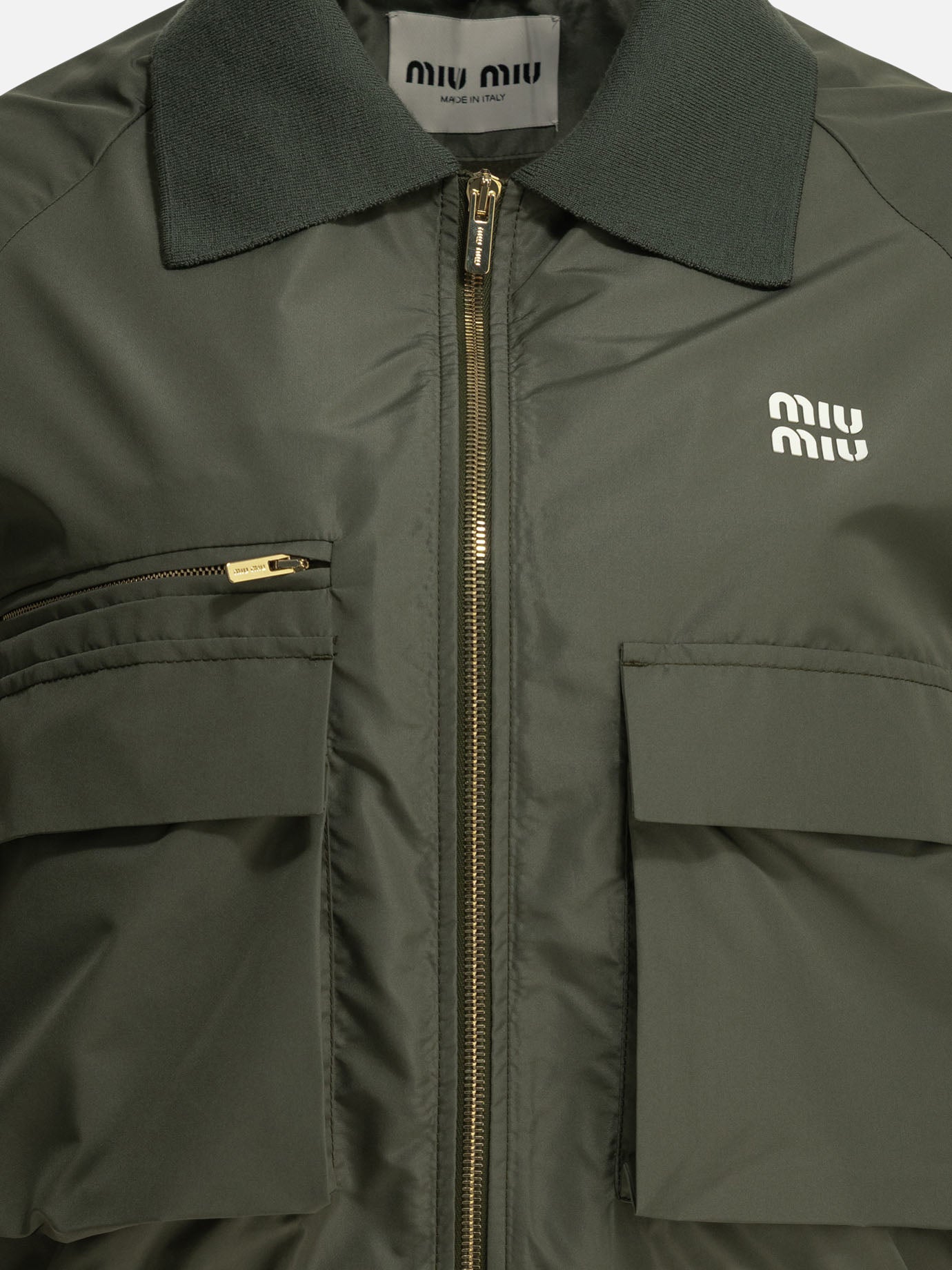 Giacche tecniche Logo  Verde - Miu Miu Donna | PDP | VIETTI Online Store | Zoom-Modal_3
