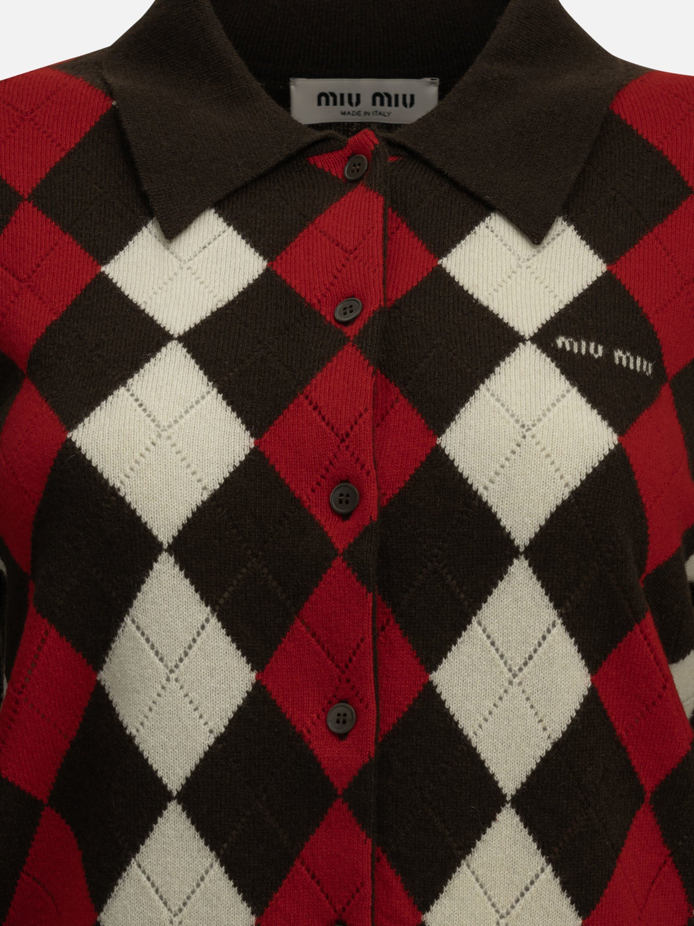 Cardigans Argyle  Black - Miu Miu Women | PDP | VIETTI Online Store | Zoom-Modal_5
